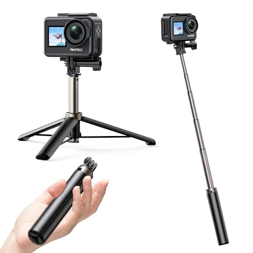 Tripé Akaso Selfie Stick (Compatível com Action Cam) AKASO - Peças e acessórios para câmeras - tripé, selfie stick, action cam
