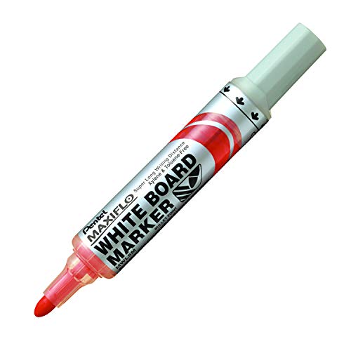 Marcador Pentel Maxiflo Ponta Redonda Vermelho Pentel - Marcadores e marcadores de texto - ponta redonda, traço 1,0mm, escritório, escolar