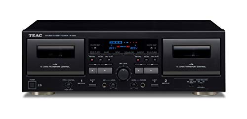 Leitor de Cassette TEAC W-1200 (Preto - Autonomia: Até 12 horas) Teac - Áudio - preto, cassete, autonomia 12h