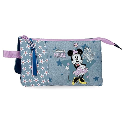 Estojo DISNEY Tripla (Minnie Mouse - Multicor) Disney - Estojos para canetas e lápis - estojo, disney, tripla, minnie mouse, multicor