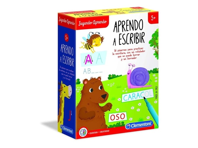 Brinquedo Didático CLEMENTONI Aprende a escribir CLEMENTONI - Livros - educativo, aprende a escrever, lousas apagáveis, marcador especial
