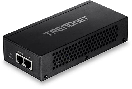 Adaptador de Rede TRENDNET TPE-117GI em Preto Trendnet - Adaptadores power over ethernet - gigabit, 2 portas, plug & play, preto