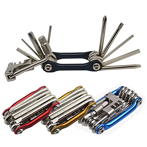 Senven 11 em 1 Ferramenta de Reparação de Bicicleta Portátil Senven - Grampos de ferramentas e tornos - 11 em 1, portátil, hexagonal, destornillador, torx t-25