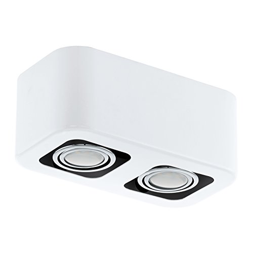 Plafon EGLO TORENO 2 (Branco - E27 x 2 x 6W - Aço) EGLO - Lâmpadas - e27, 6W, branco, aço