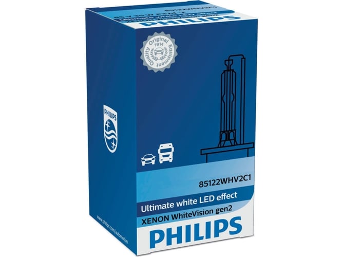 Lâmpada para faróis de automóveis PHILIPS Xenon WhiteVision Philips - Iluminação de veículo a motor - xenon, branco, resistente a choques