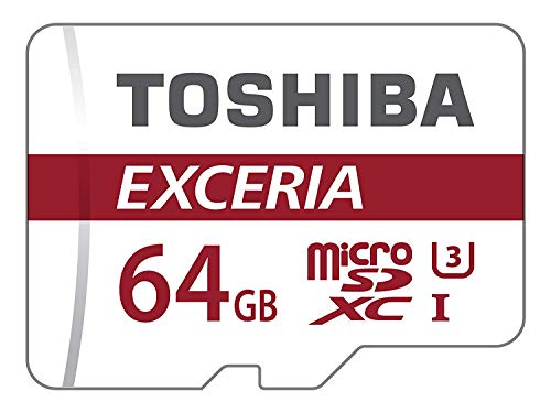 Cartão de Memória MicroSDXC TOSHIBA Exceria M302-EA (64 GB) + Adaptador Toshiba - Cartões de memória flash - 64 gb, MicroSDXC, Classe 10, 90 MB/s