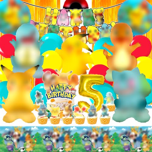 Kit de Festas para Crianças CHICOS 55 Peças (Idade Mínima: 5 Anos) HUEYRIR - Brinquedos - 55 peças, 5 anos, bandeira de aniversário, balões de alumínio