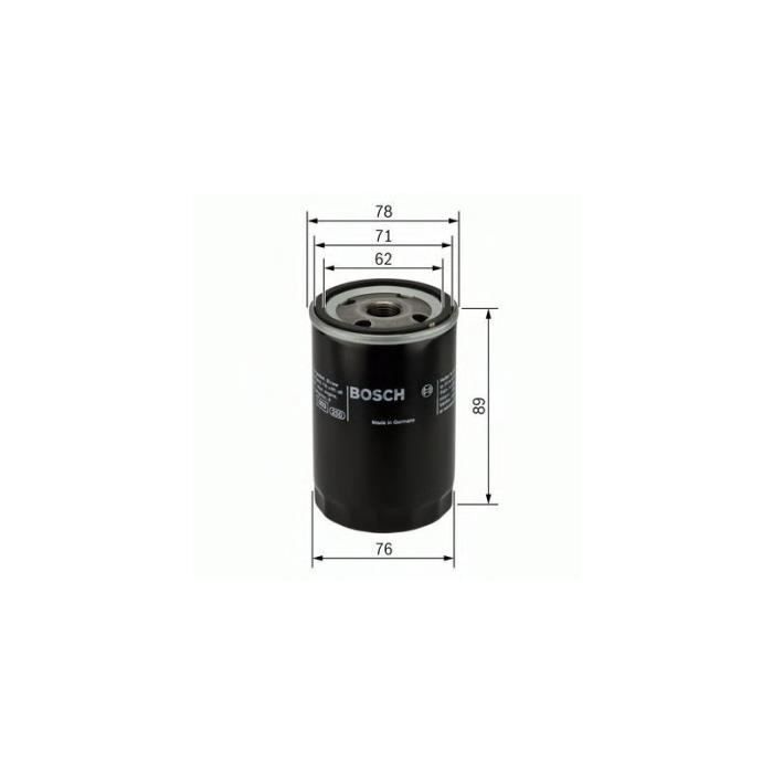 Filtro de Óleo BOSCH 0451104026 (Nº de Artigos: 1) Bosch - Circulação de óleo do motor do veículo - preto, alumínio, aderente