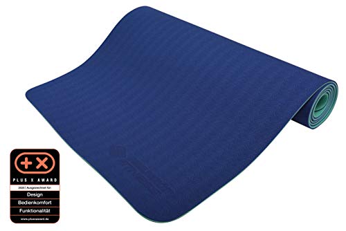 Mata de Yoga SCHILDKRÖT Bicolor Navy/Mint (180 cm) Schildkröt Fitness - Tapetes de yoga e pilates - mata yoga, pvc-free, non-slip, bícolor