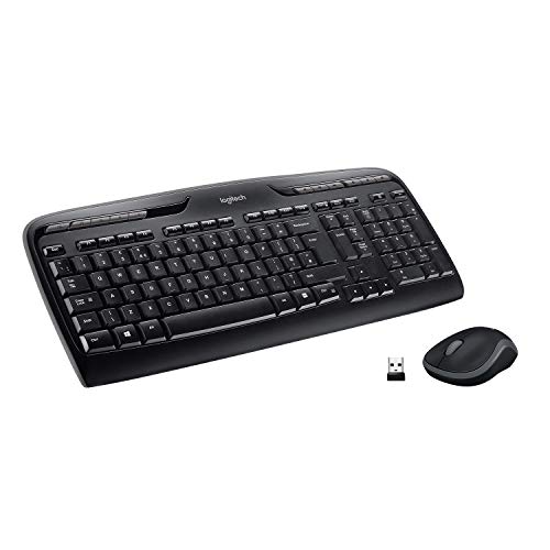 Teclado LOGITECH MK330 (Wireless - Layout UK) Logitech - Conjuntos de acessórios de computador - teclado logitech mk330, wireless, layout uk, standard, direito, sem fios, rf wireless, casa