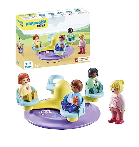 Jogo Educativo PLAYMOBIL 1.2.3 Numbers Carousel PLAYMOBIL - Conjuntos de brinquedos - educativo, 12 meses, números, carrusel