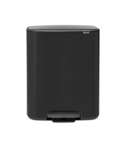 Caixote do Lixo BRABANTIA Bo Pedal Bin Preto Brabantia - Lixeiras e cestos de lixo - pedal, separacao, antiderrapante, removível