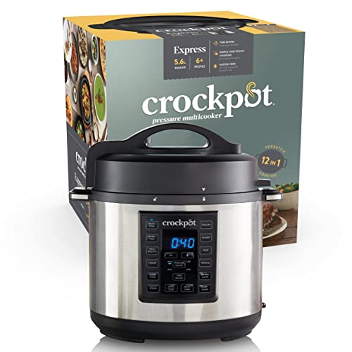Crock-Pot Express Multi-Cooker (Preparação de Alimentos a Quente) Crock-Pot - Panelas elétricas de cozimento lento - 5.6L, programas automáticos, cozimento lento, assadimento, fritadeira