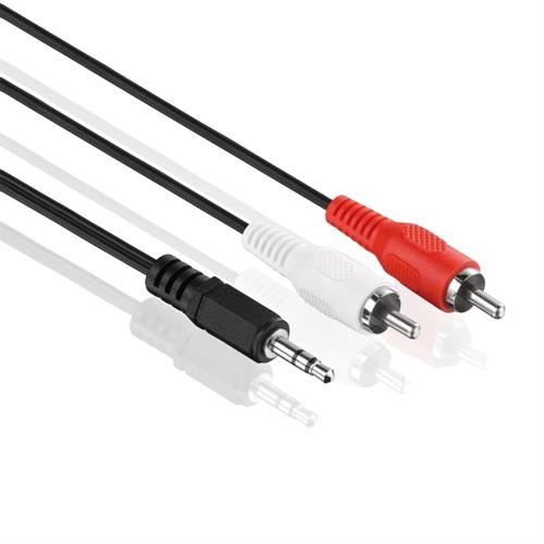 Cabo de Áudio PURELINK (RCA - Jack 3.5mm - 10 m - Preto) PureLink - Cabos de áudio e vídeo - cabo áudio, purelink, RCA, jack 3.5mm, 10 m, preto