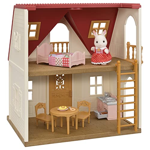 Casa de Bonecas Sylvanian Families (Idade Mínima Recomendada: 3 anos) SYLVANIAN FAMILIES - Casa de bonecas - casinha, 3 divisões, varanda, móveis básicos