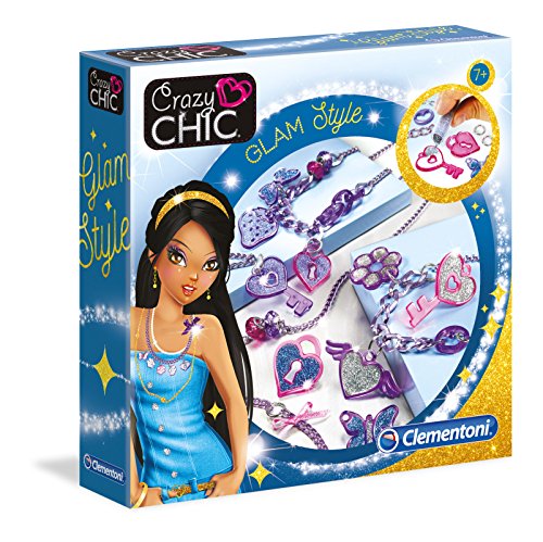 Kit de bijuteria para crianças CLEMENTONI My Creative Jewels - Glam Style (8 anos) CLEMENTONI - Kits de artesanato de brinquedos - kit, bijuteria, crianças, acessórios, jóias