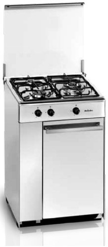Fogão MEIRELES 5302 DV (85 x 52.5 x 56.5 cm - 3 Zonas) Meireles - Fogões - 85x52.5x56.5 cm, 3 zonas, gás