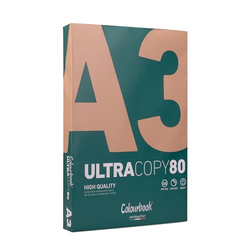Papel para Impressão COLOURBOOK UltraCopy80 Colourbook - Papel de impressora e copiadora - papel, impressão, a3, 500 hojas, ultracopy80