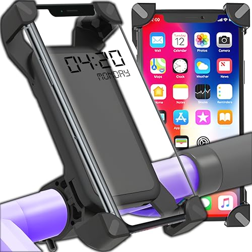Suporte de Bicicleta RETOO Smartphone (Preto) Retoo - Suportes para telemóveis - suporte, bicicleta, smartphone, preto, abs, alta qualidade