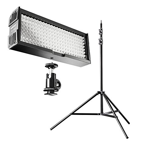 Kit de Luzes para Estúdio WALIMEX pro Beleuchtungsset Video Set Up 192 Walimex - Peças e acessórios para câmeras - kit luzes estúdio, walimex pro, beleuchtungsset video set up 192, cabeça flash led, 5000k, 100-400w