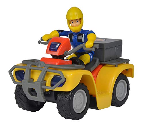 Figura SAM Quad Fire Brigade (Idade Mínima Recomendada: 3 anos) SIMBA - Conjuntos de brinquedos - quad, bombeiros, extintor, máscara de fogo