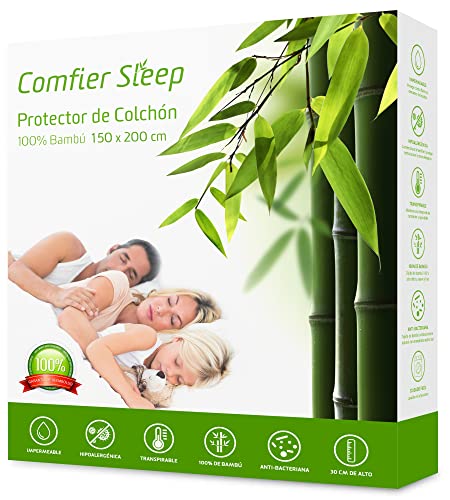 Protetor de Colchão VELOR Cama Impermeável (150x190/200cm) Comfier Sleep - Protetores de Colchão - impermeável, 150x190/200cm