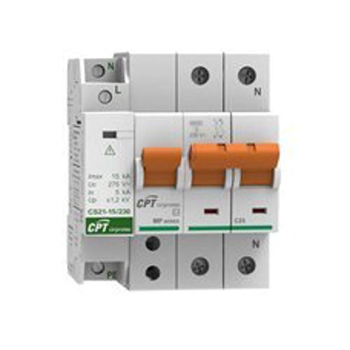 Protetor contra surtos IEC 1013/IEC 60068-2-1 Cirprotec - Áudio - tomada schuko, ficha para computador, plug & play