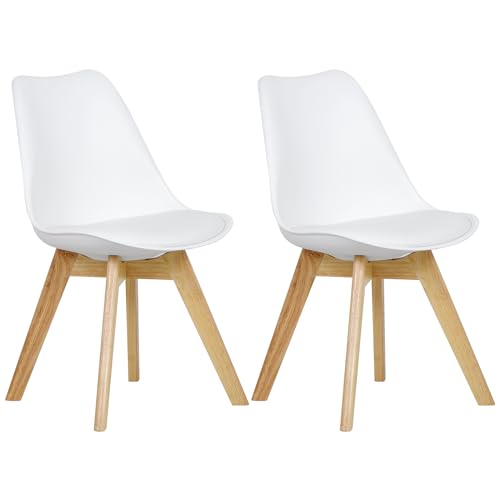 Conjunto 2 Cadeiras TROPICAL WOLTU (Branco - 87x42x44 cm) WOLTU - Cadeiras - branco, 87x42x44 cm
