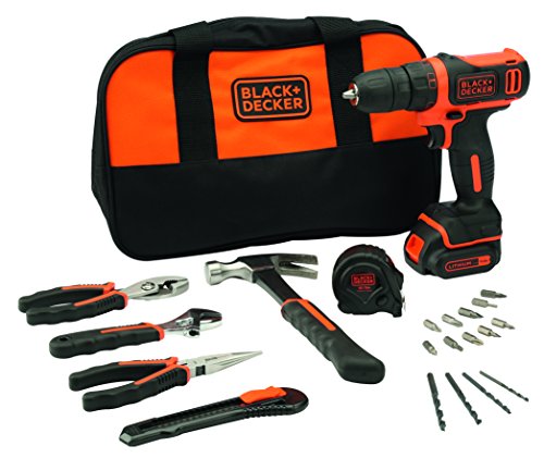 Broca BLACK & DECKER BDCDD12HTSA 1 peça(s) BLACK + DECKER - Berbequins elétricos portáteis - sem chave, 2,5 cm madeira, 1 cm aço, 550 rpm, bateria ião-lítio