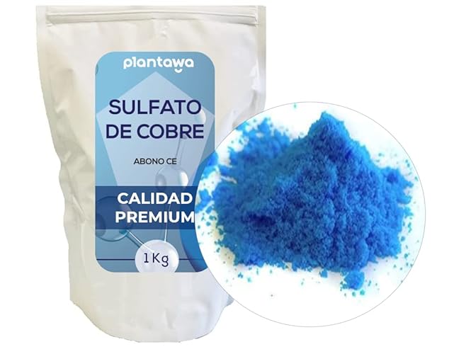 Sulfato De Cobre 1Kg PLANTAWA (Recondicionado Como Novo) Plantawa - Móveis de exterior - sulfato de cobre, 1kg, plantawa, recondicionado como novo, previne, caldo bordelês