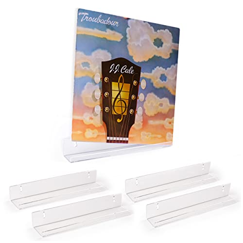 Suporte de Parede para Discos de Vinil VINYL-SHOP VinylRecordsLove - Prateleiras industriais - preto, metal, 25x7x12 cm