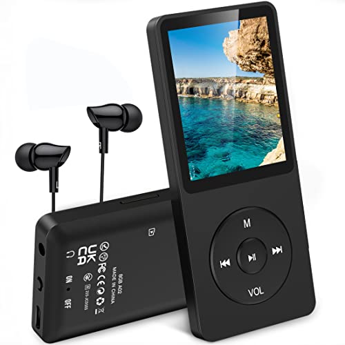 Leitor MP3 AGPTEK APM8B (8 GB - Bluetooth) AGPTEK - Reprodutores de mp3 - 8 gb, bluetooth, lcd, rádio FM