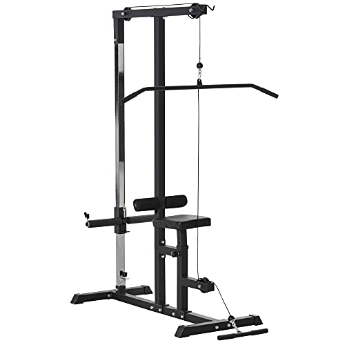 Máquina de Musculação HOMCOM A91-082 (Preto - 107x120x190cm) HOMCOM - Máquinas e suportes de levantamento de pesos - homcom, musculação, preto