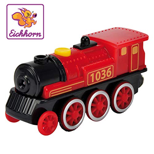 Brinquedo sobre rodas Eichhorn 100001303 | Cinzento Eichhorn - Comboios de brincar e conjuntos de comboios - rodas, iluminação, tração, 10 cm