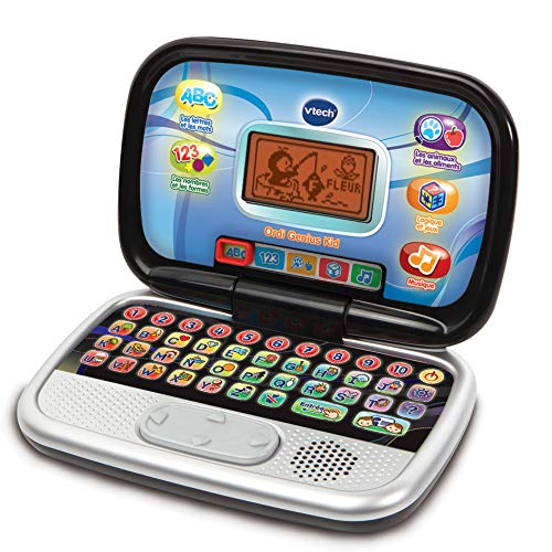 Computador VTECH Ordi Genius Kid (Idade Mínima Recomendada: 3 anos) VTech - Eletrônicos falsos - 3-6 anos, preto branco, plástico, pilhas aa