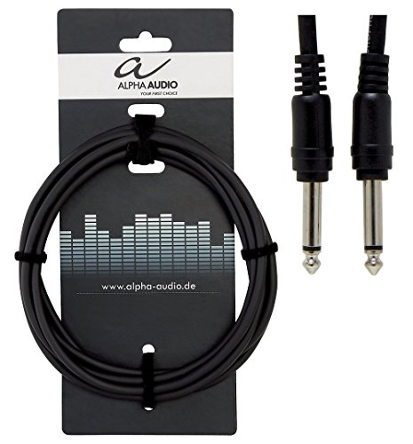 Cabo de Áudio ALPHA AUDIO (Jack 3.5mm - 10 cm - Preto) Alpha Audio - Cabos de áudio e vídeo - jack 3.5mm, 10 cm, preto