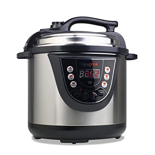 Panela de Pressão Elétrica Newcook 3D | 10 Menus | 6 L NEWCOOK - Panelas de pressão e esterilizadores - elétrica, pressão, 6 L, 10 menus