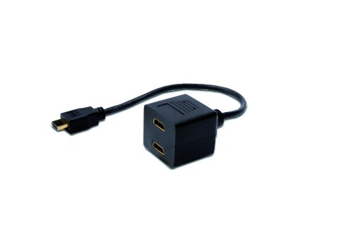 Adaptador ASSMANN ELECTRONIC (HDMI - HDMI e USB-C - 20 cm - Preto) Digitus - Divisores e comutadores de áudio e vídeo - hdmi, usb-c, 20 cm, preto