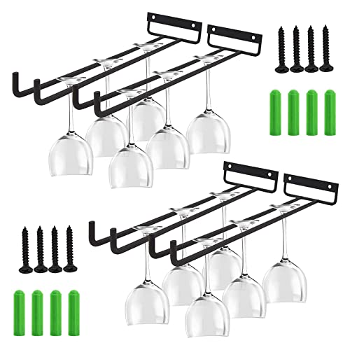 Suporte para Copos LOSTWRY 4 Peças (Preto - Aço) Lostwry - Organizadores de cozinha - 4 peças, preto, aço