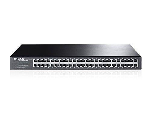 Switch TP-LINK TL-SF104 (48 Portas Gigabit - 1000 Mbps) TP-Link - Concentradores e comutadores - 48 portas, gigabit, 1000 mbps
