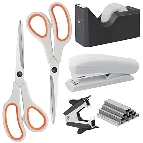 Conjunto de Papelaria ASDRINE (Branco - Poliéster) Asdirne - Conjuntos de utensílios de cozinha - tesouras, grapadora, fioses, cortador