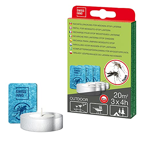 Solução para Insectos para Lâmpadas SWISSINNO Stop Mugges SWISSINNO SOLUTION - Repelentes de insetos domésticos - proteção eficaz, sem substâncias tóxicas, 4 horas