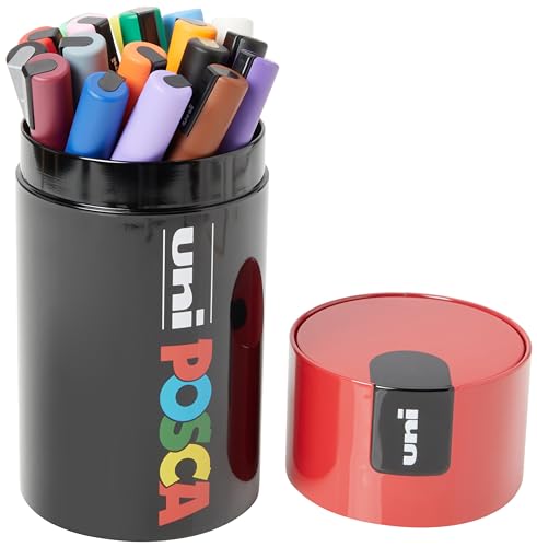 Conjunto de Marcadores POSCA Uni Gift Box (18 Un) 
Marca:
Osama
 - Marcadores e marcadores de texto - coração, pontas médias, 18 cores, tinta à base de água