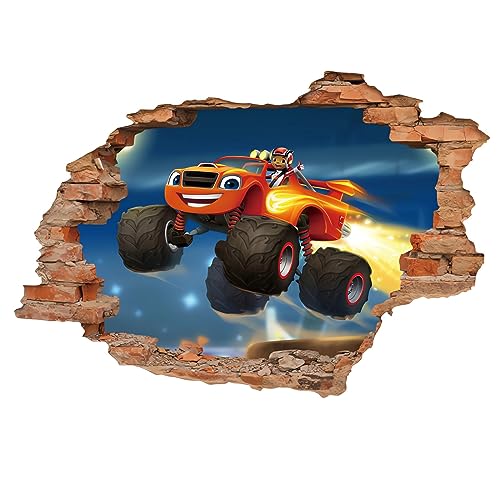 Autocolante Blaze & The Monster Machines Blaze e as Máquinas Monstros Grenric - Papel de parede - Blaze, máquinas monstros, autocolante, decoração
