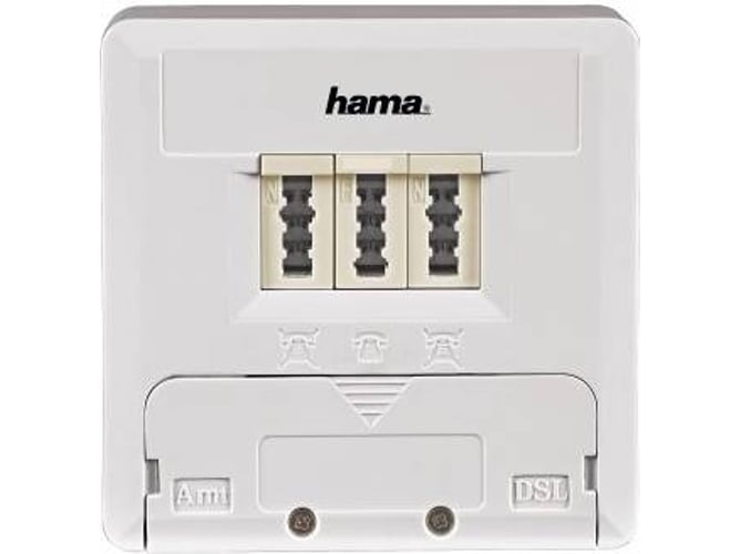 Multiplicador de Rede HAMA 00118103 | Branco (Acessório Imagem e Som) Hama - Tomadas de telefone e dados - multiplicador, rede, hama, branco