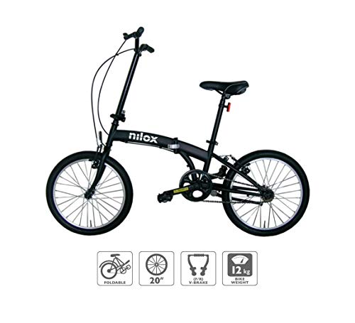 Bicicleta Infantil NILOX X0 (Até 25 Kg - 20'' - Preto) NILOX - Bicicletas - até 25 kg, 20 polegadas, preto