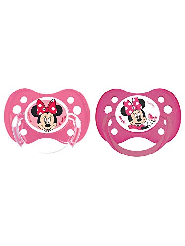 Chucha ANATÔMICA de Silicone Disney Baby 2 6 Meses e Modelo: Minnie DODIE - Cuidados com a higiene oral - silicone, anatomica, formato reversível, 6 meses