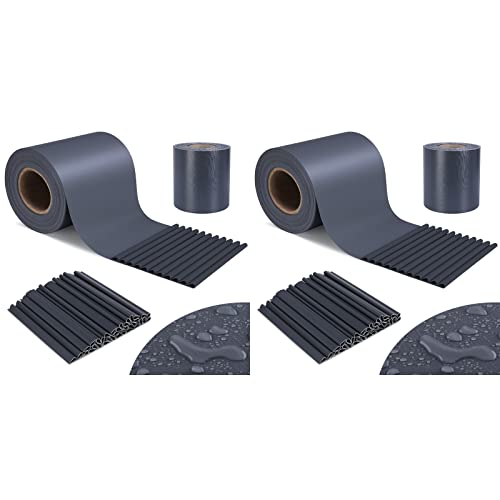 Vedação para Jardim 100X19Cm View Protect Cinza Escuro TLSUNNY - Móveis de exterior - vedação, jardim, 100x19cm, cinza-escuro