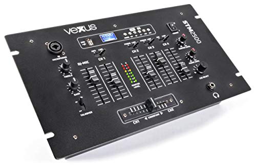 Mesa de mistura VEXUS STM2500 (Canais: 5 - 32 W - Bluetooth) Vexus - Mesas de áudio - 5 canais, bluetooth, ecualizador, usb