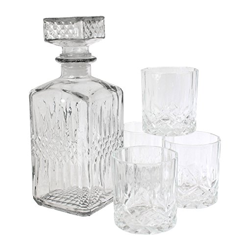 Conjunto de Copos para Whiskey SAVEUR ET DEGUSTATION (Transparente - Vidro - 4 Un) Saveur & Dégustation - Conjuntos de copos - transparente, vidro, whiskey, 4 unidades